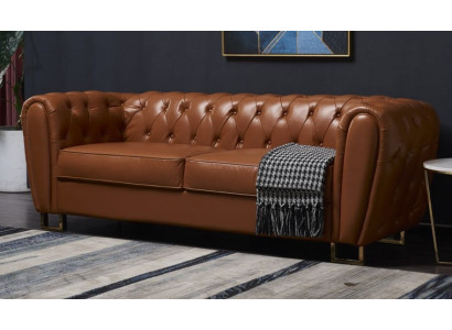 Chesterfield Harmaa Sohvaryhmä 3-osaa Design Kalusteet Verhoiltu Huonekalut Olohuone