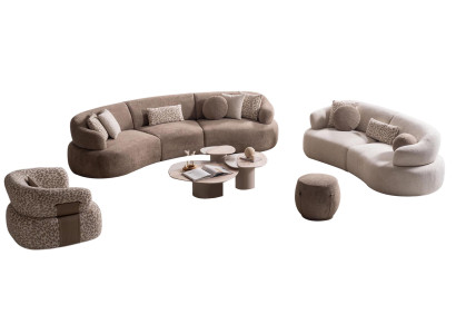 XXL Chesterfield-oxfordatun design-luksussoffa 4-paikkainen nahkavohvelisohva