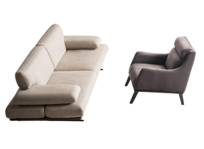 XXL Sohva 3 Istuttava Chesterfield Istuinosasto Nahka Tekstiili Hopea