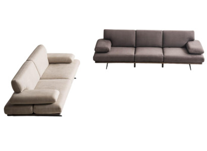 XXL Sohva 3 Paikkainen Chesterfield Verhoiltu Istuinsetti Nahka Tekstiili Vaaleanharmaa