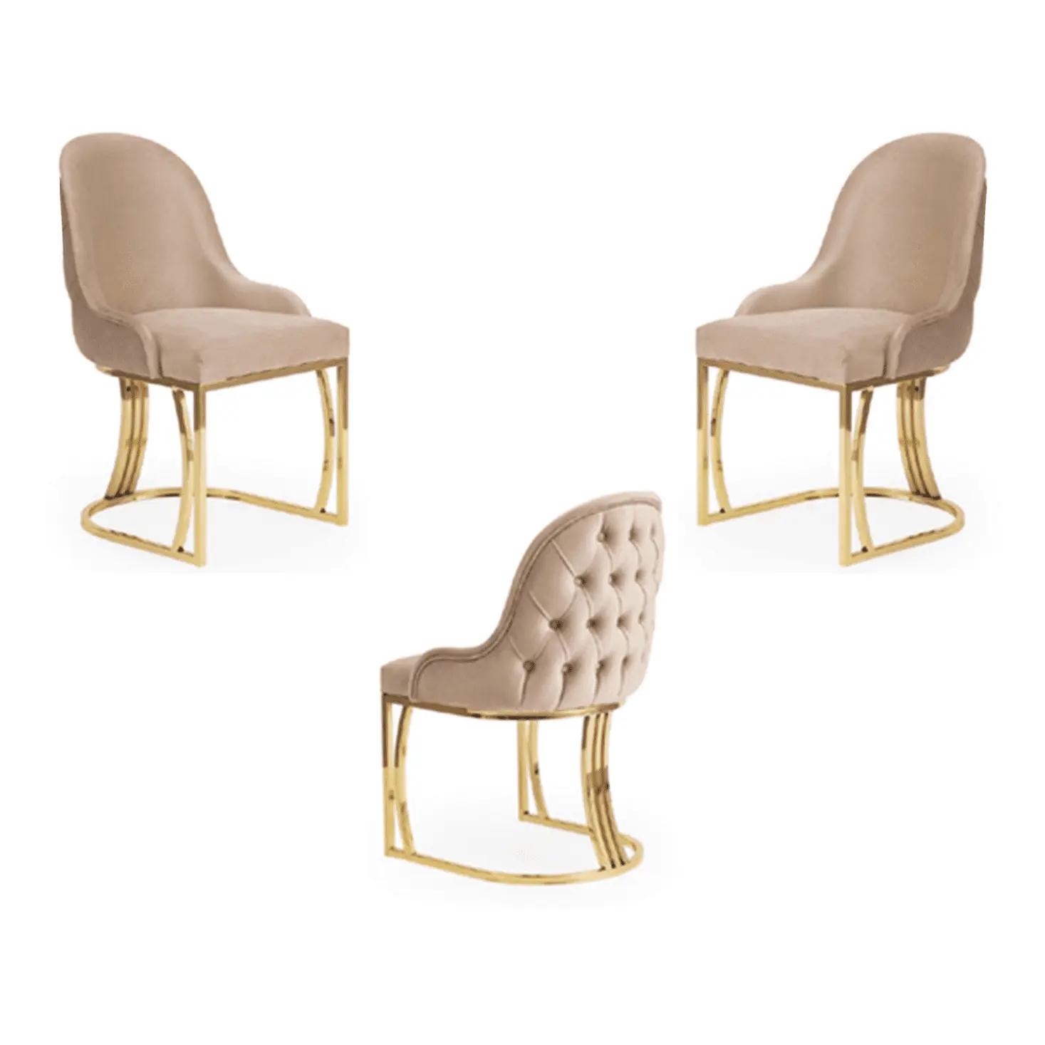 metallinen beige tuoli